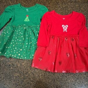2 NWT Holiday Time Christmas Dresses